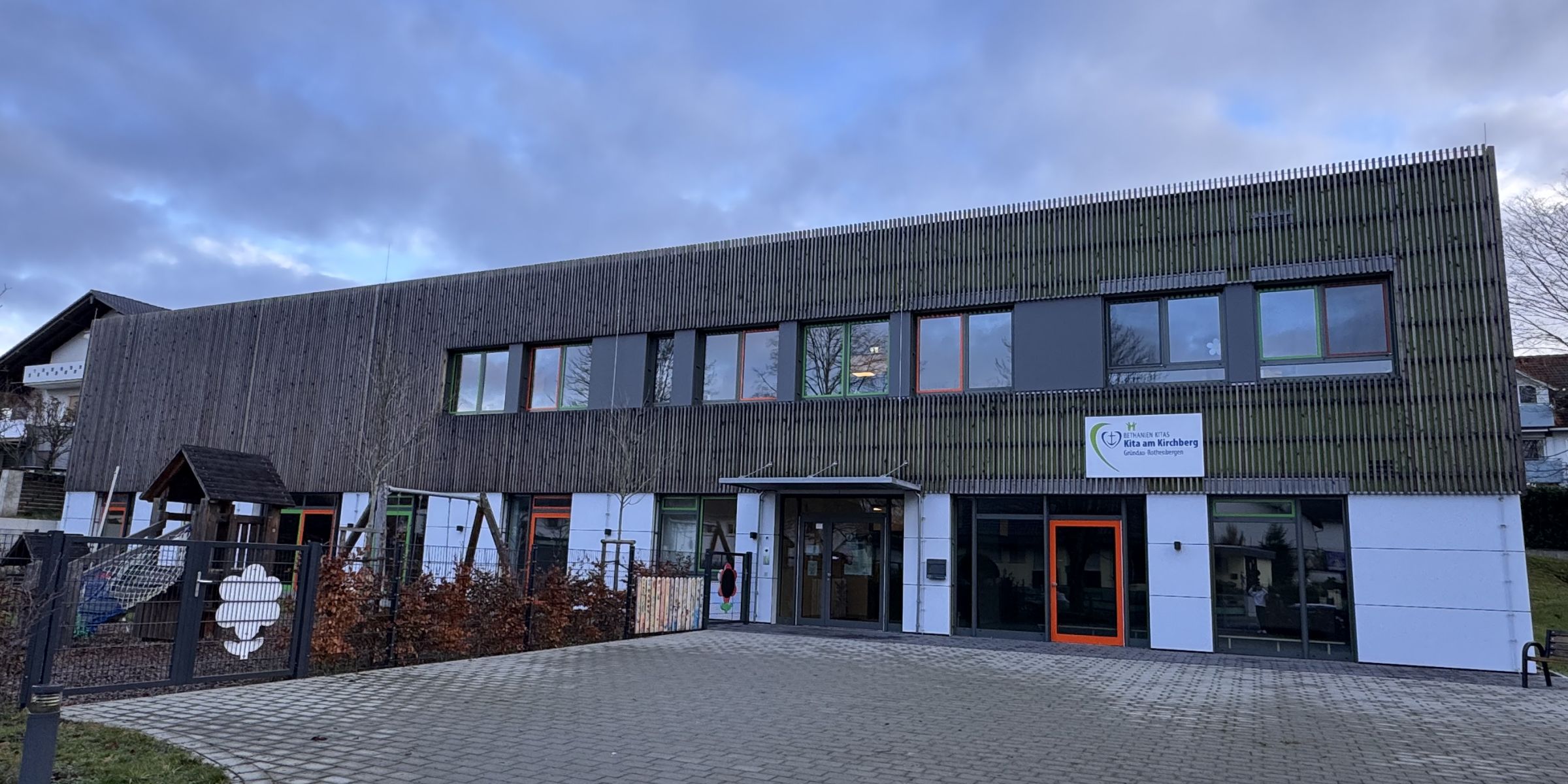 Das Gebäude der Kita am Kirchberg