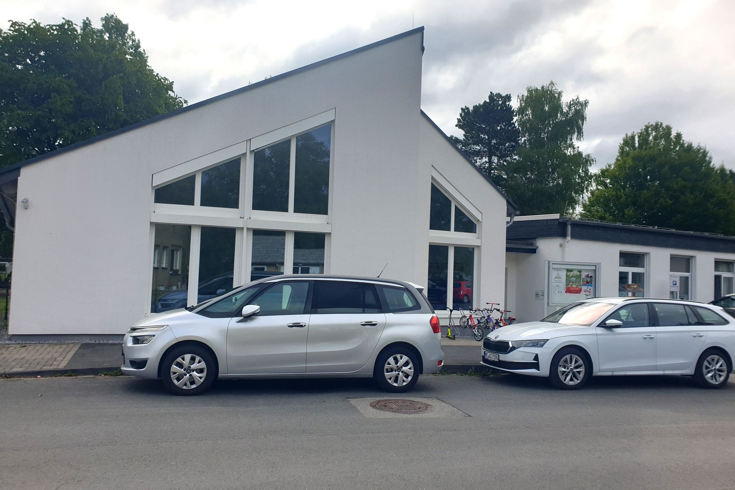 Ev. Kita Rupelrath - Außenansicht Die Außenansicht des Ev. Kita Rupelrath Gebäudes.