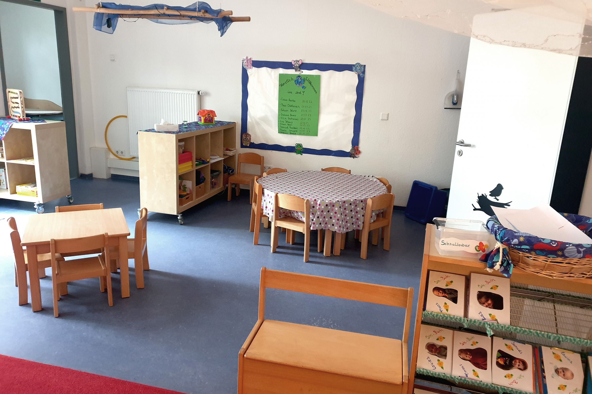 Ev. Kita Rupelrath - Nestbereich2 Ein Gruppenraum der Ev. Kita Rupelrath.