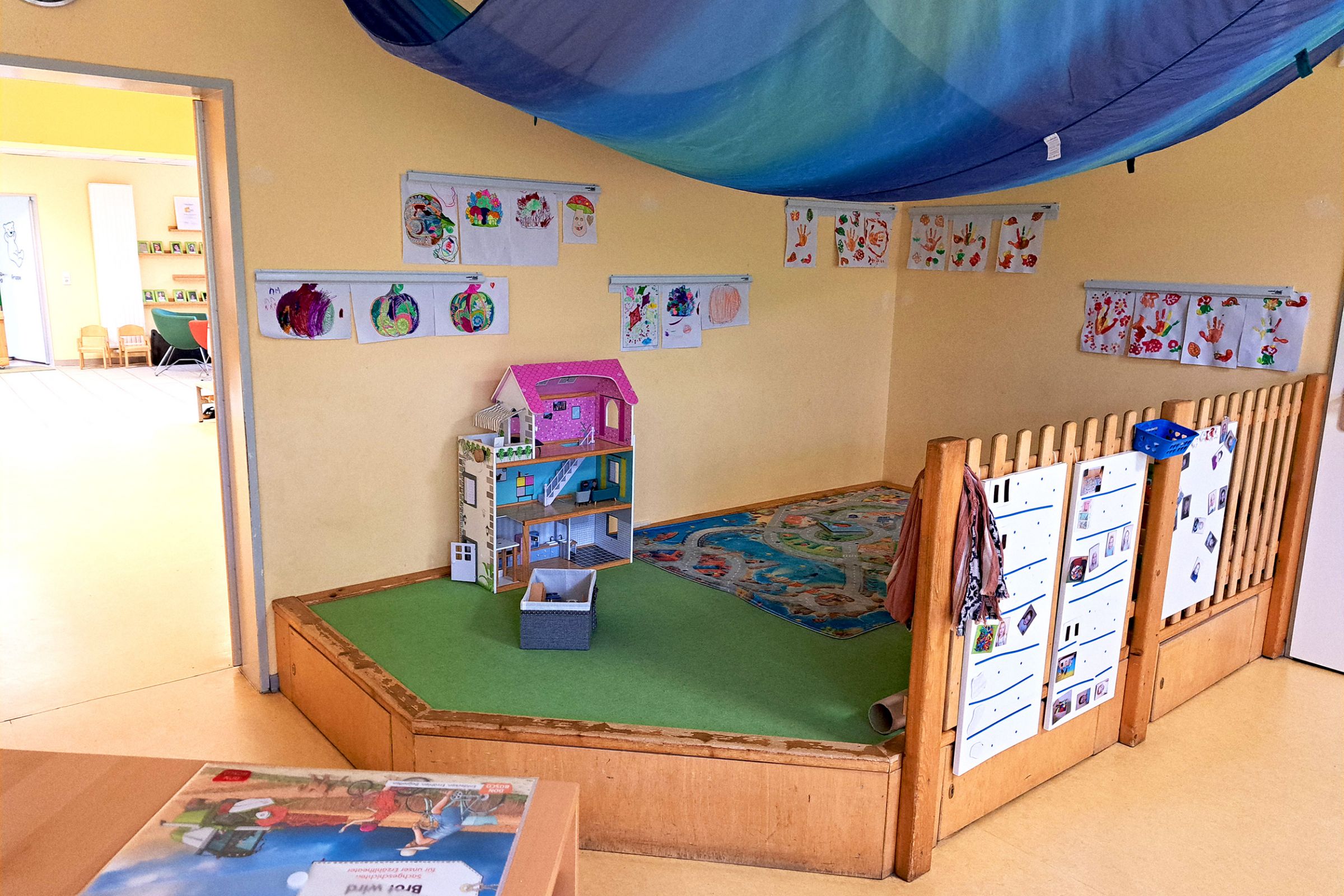 Kita Villa Kunterbunt - Gruppenraum 2 Dieses Bild zeigt einen Gruppenraum der Kita Villa Kunterbunt.