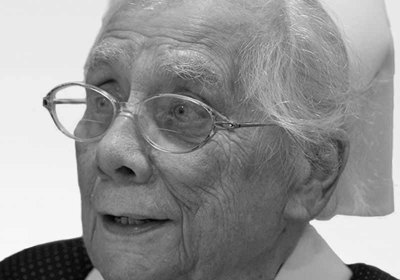 Diakonisse Gerda Liermann Portraitaufnahme der verstorbenen Diakonisse Gerda Liermann