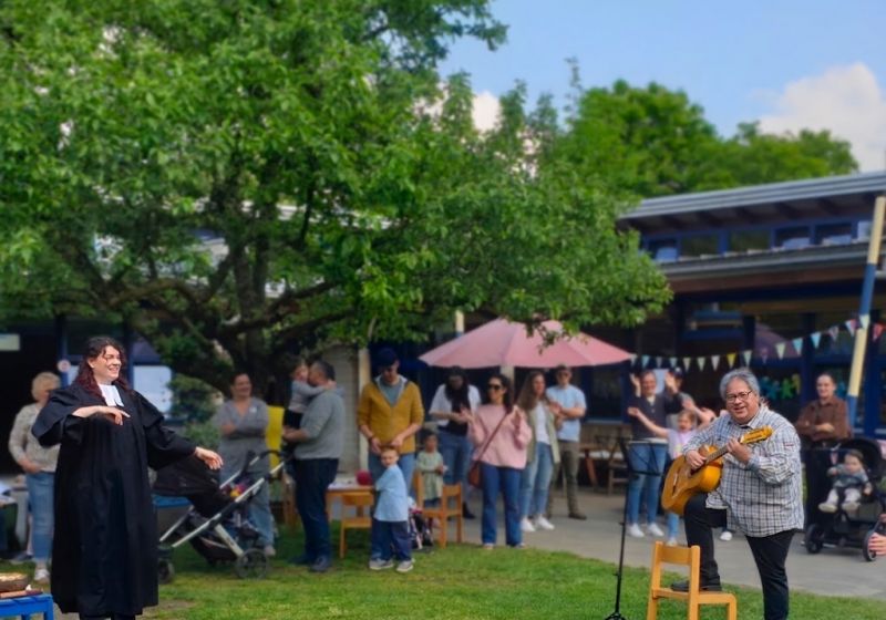 Tag der offenen Tür, Kita Kinderhaus Eine Musikeinlage beim Tag der offenen Tür