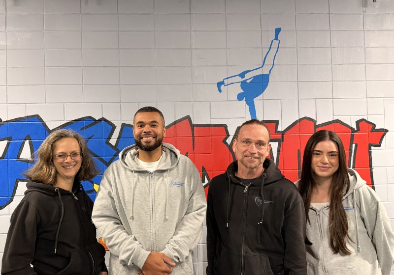 Teamfoto Teamfoto des JuZe basement26 in Frankfurt