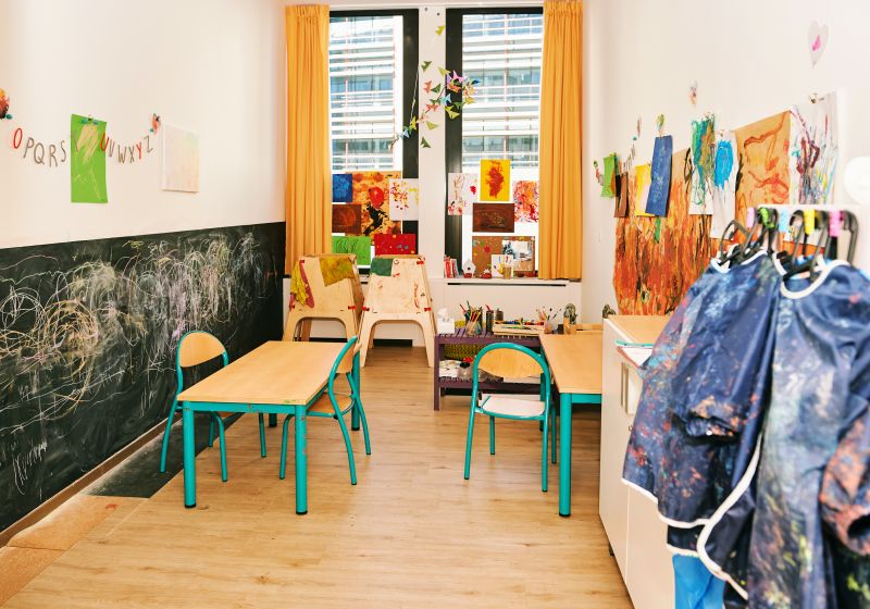 Bastel- und Malraum Ein Kreativraum für Kinder